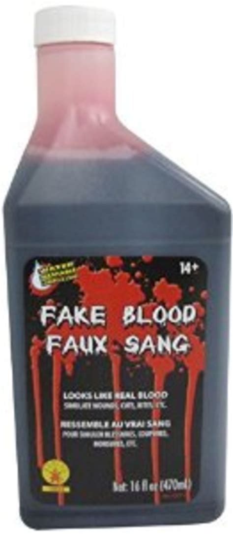 does fake blood stain clothes|washable non staining blood.